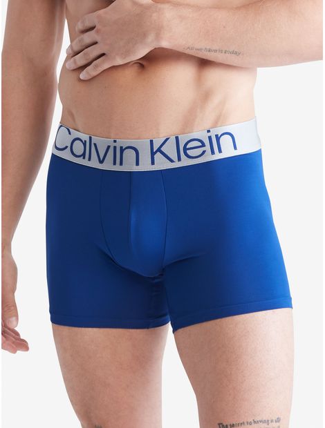 Calvin Klein Ropa interior de algodón elástico para hombre, paquete de 4  calzoncillos tipo bóxer