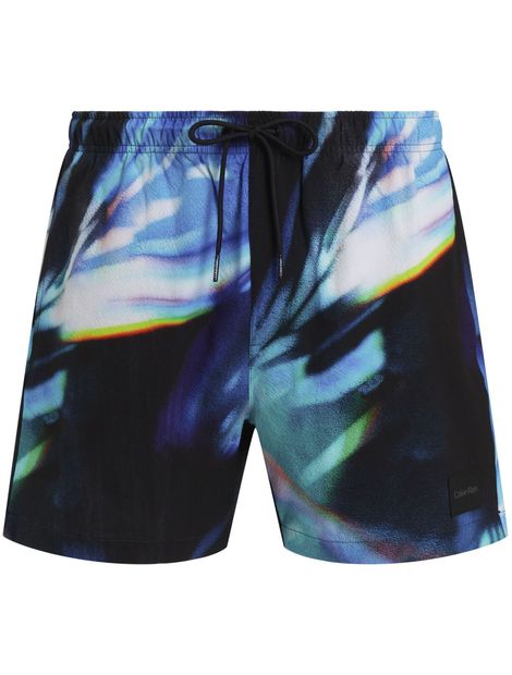 Traje-de-baño-de-largo-medio-con-cordon---CK-Print