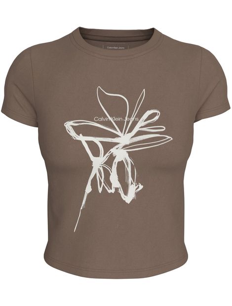 Camiseta-slim-con-illustration-floral