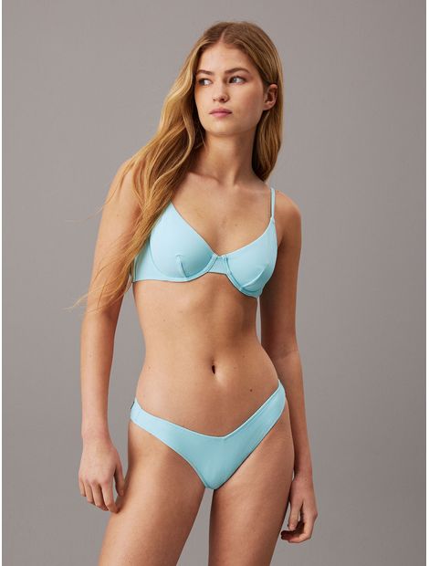 Parte-de-arriba-de-bikini---CK-Monogram-Texture