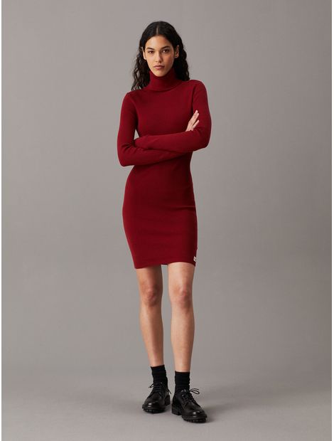 Vestido-slim-de-punto-de-canale-de-algodon