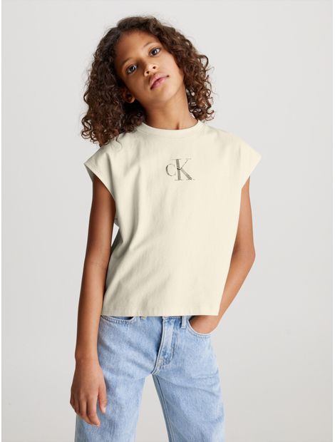 Camiseta-boxy-con-logo-iridiscente-para-niña