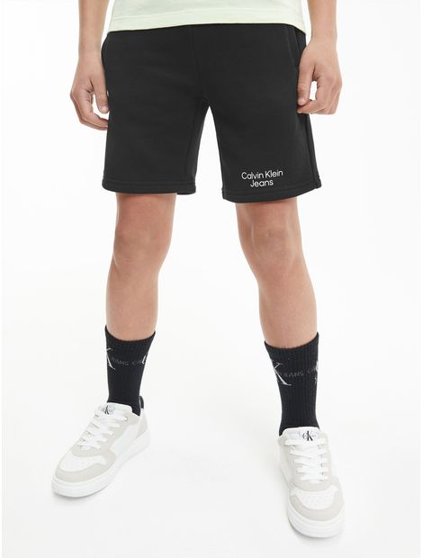 Shorts-de-chandal-slim-de-felpa-con-logo