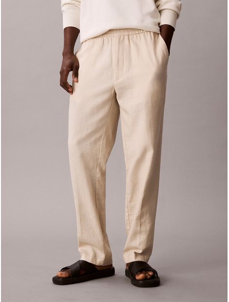 Pantalon-recto-pull-on-de-lino